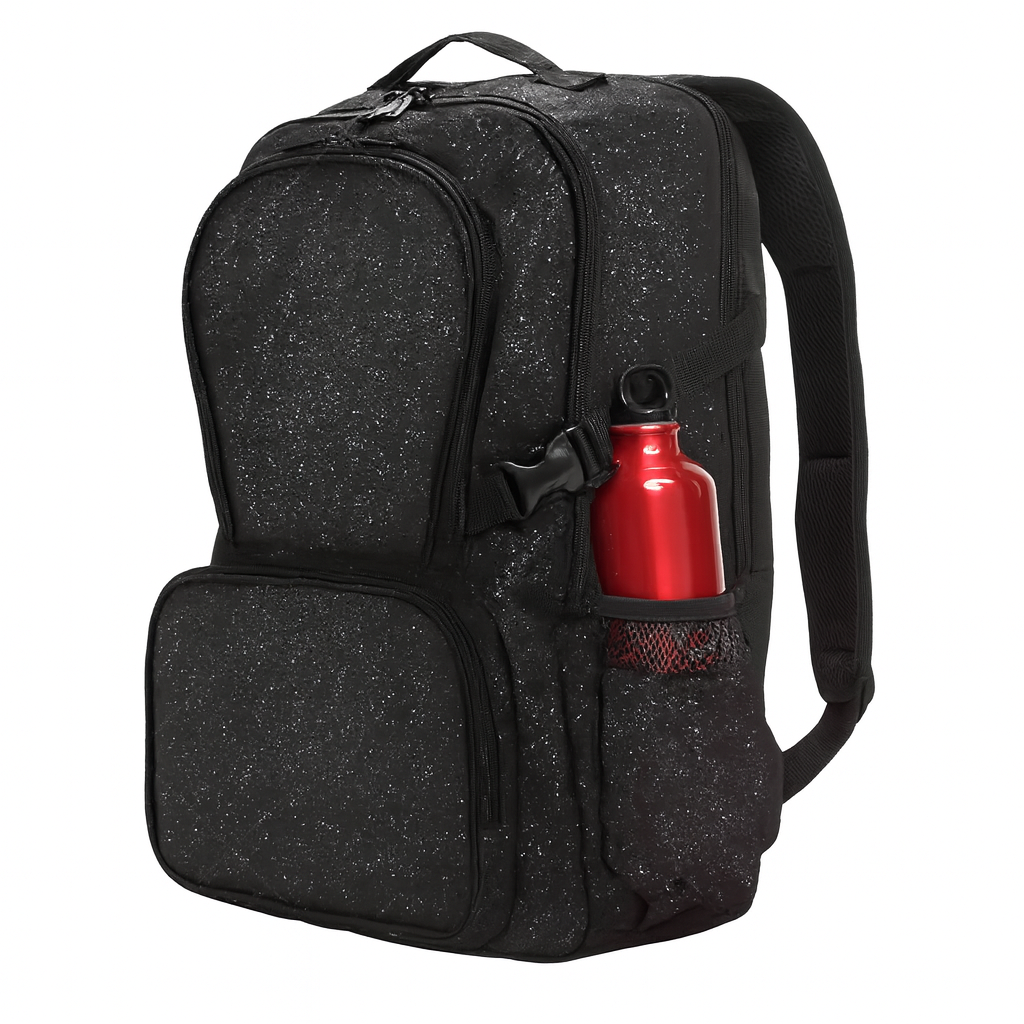 JDI Black Glitter Backpack