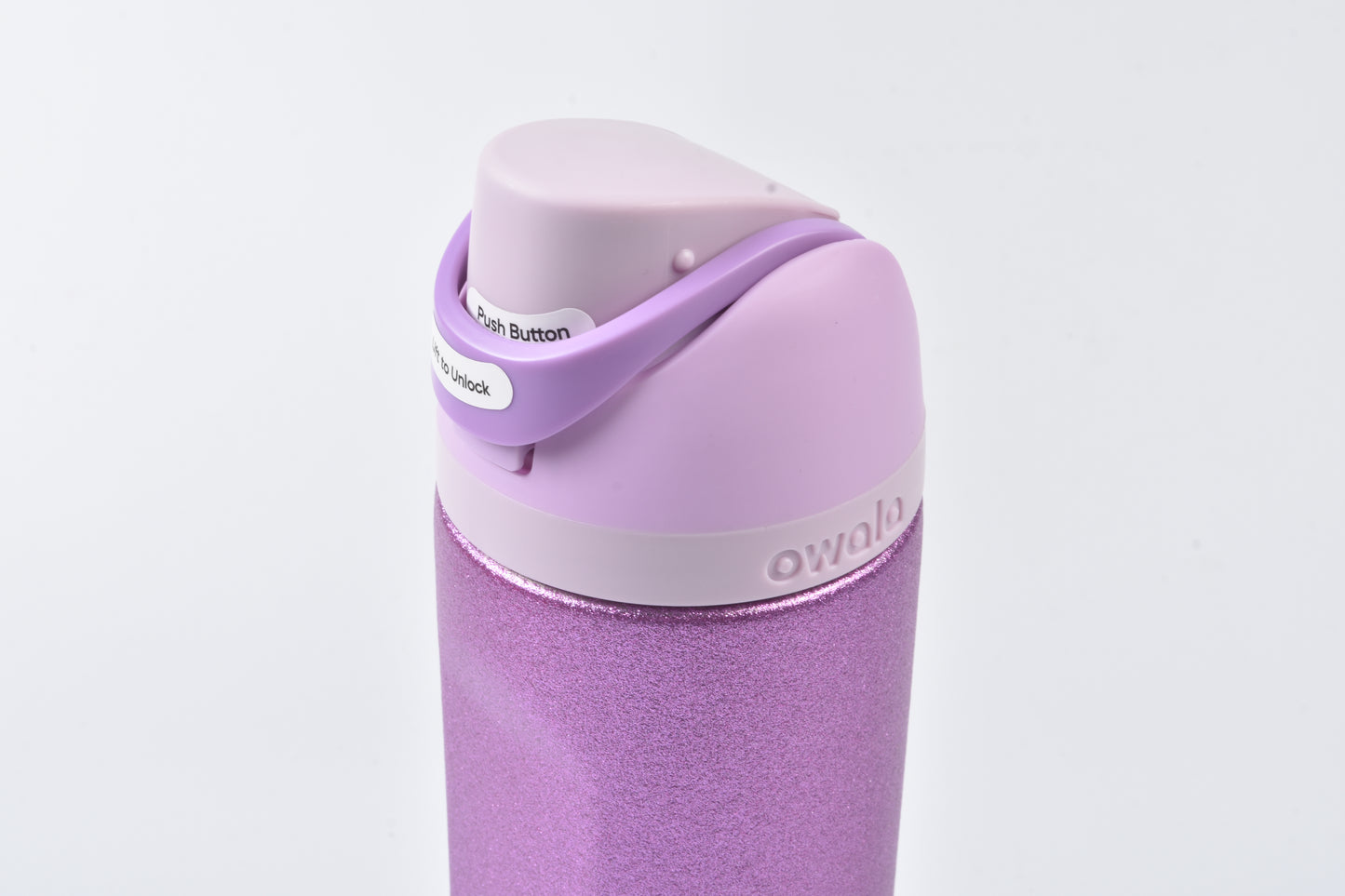 24oz JDI Purple Glitter Stainless Steel Water Bottle - Owala Collab