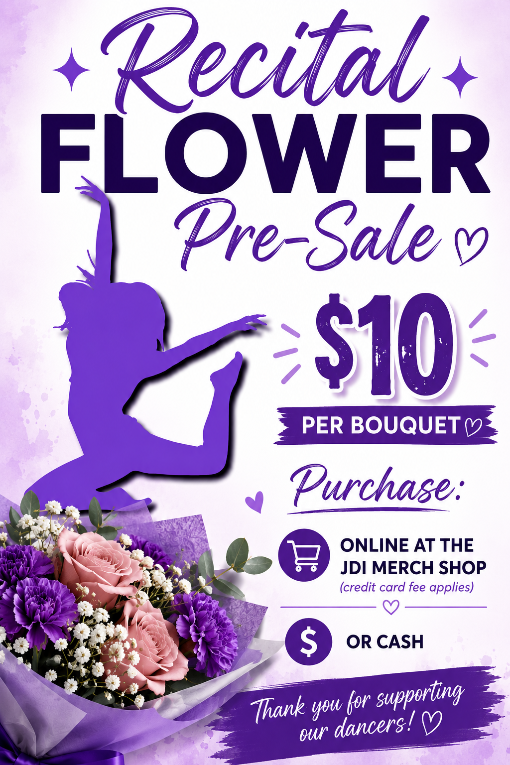 Recital Flower Bouquet Pre-Sale