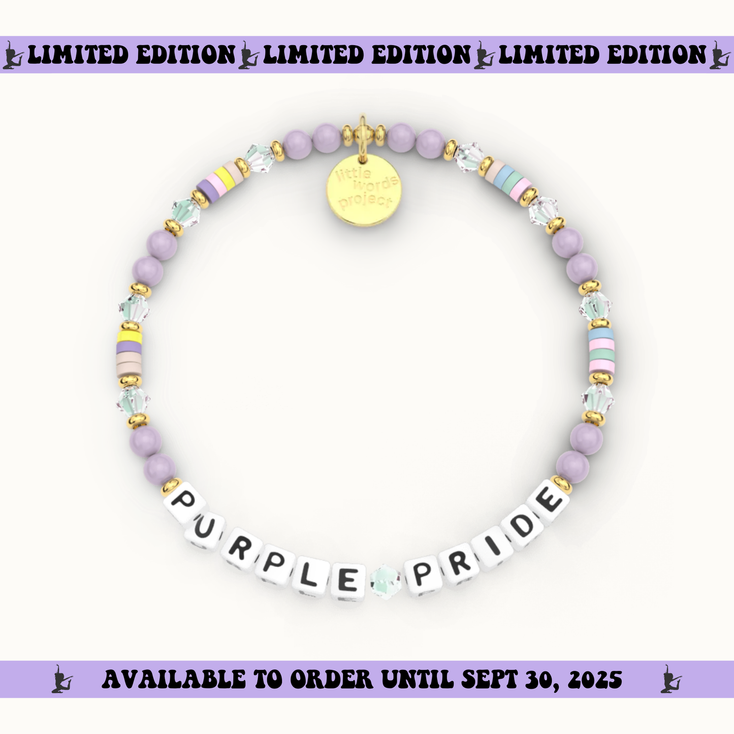 Purple Pride Bracelet - Little Words Project Collab