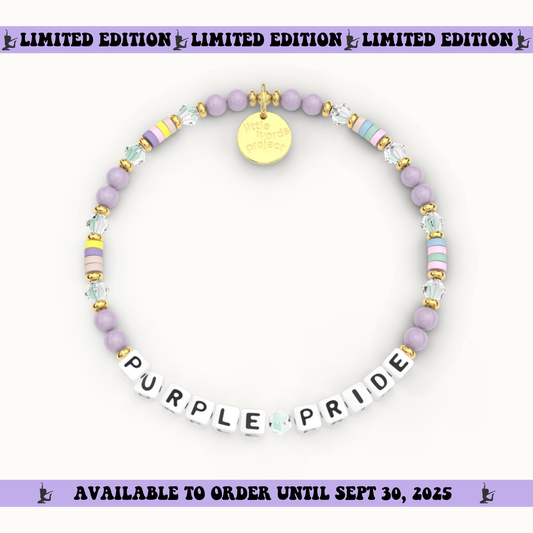 Purple Pride Bracelet - Little Words Project Collab