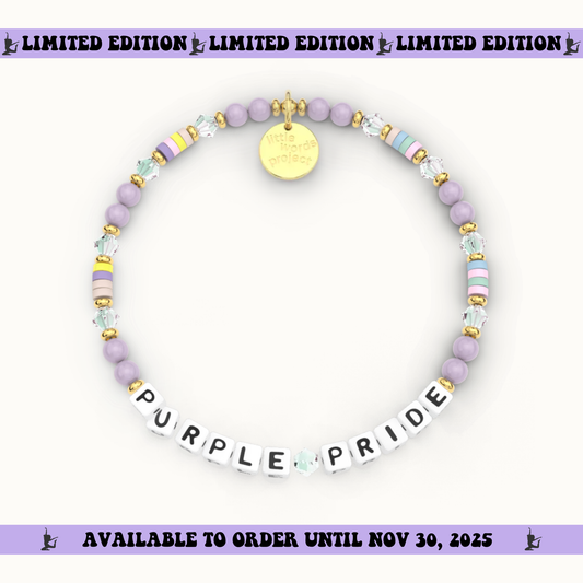 Purple Pride Bracelet - Little Words Project Collab
